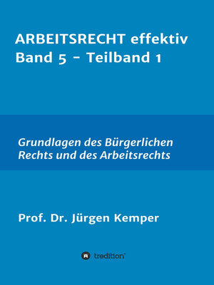cover image of ARBEITSRECHT effektiv Band 5--Teilband 1